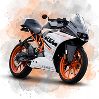 Motorka akvarel