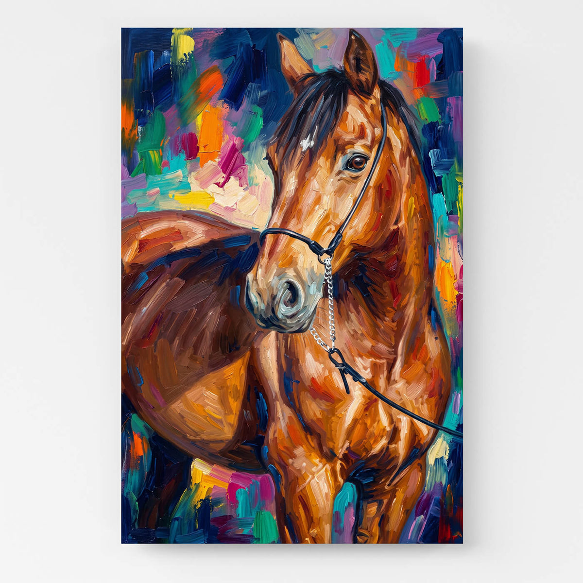 Portrét koně v pop-art stylu z tvé fotky - plátno